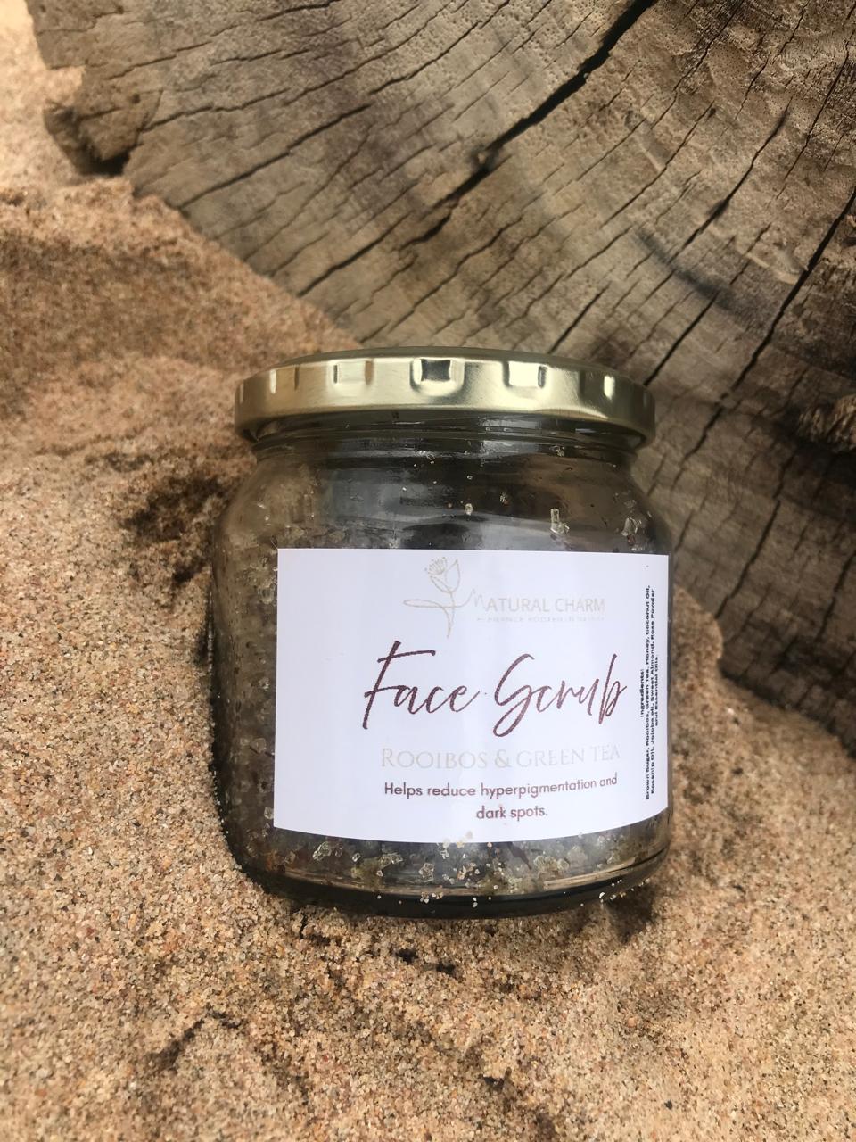 “Natural Charm botanical face scrub for gentle exfoliation” “herbal face scrub with plant extracts Natural Charm”