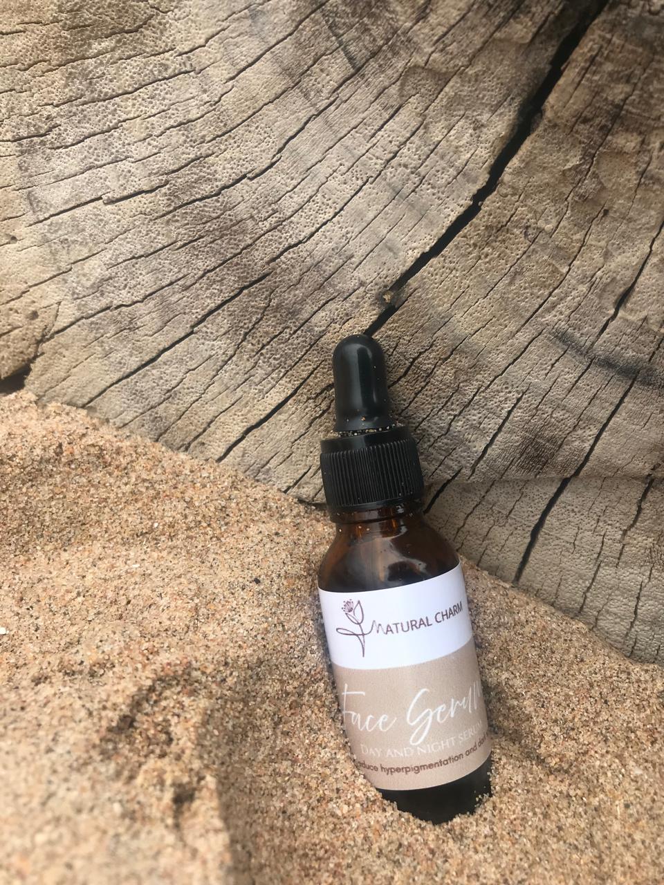 “Natural Charm face serum with botanical oils” “herbal face serum for radiant skin Natural Charm”