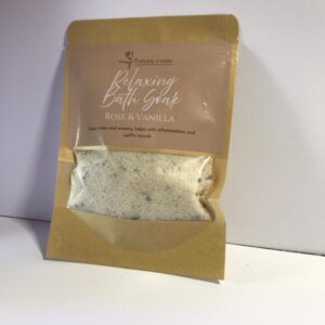 Natural Charm herbal bath soak with botanical ingredients for relaxation and skin nourishment